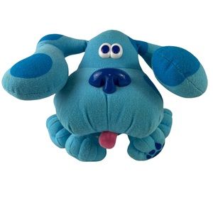 Vintage 1990s Blues Clues Pose-A-Blue 8” Tyco Plush 39955 Viacom Nickelodeon 97
